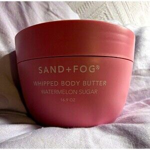 SAND+FOG Whipped Body Butter Moisturizer Watermelon Sugar Pink 16.9 oz